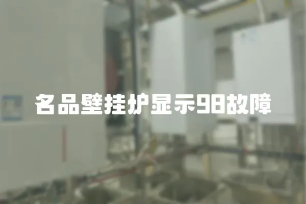 名品壁掛爐顯示98故障