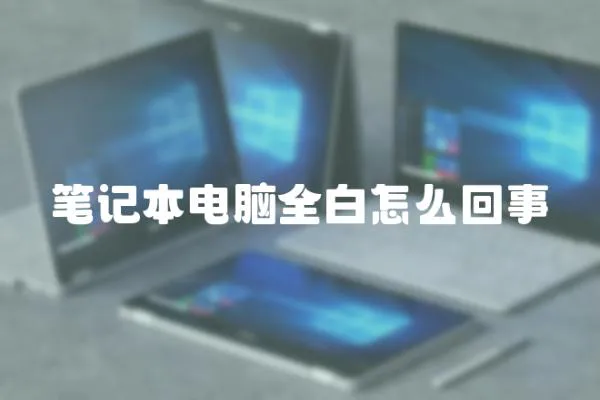 筆記本電腦全白怎么回事