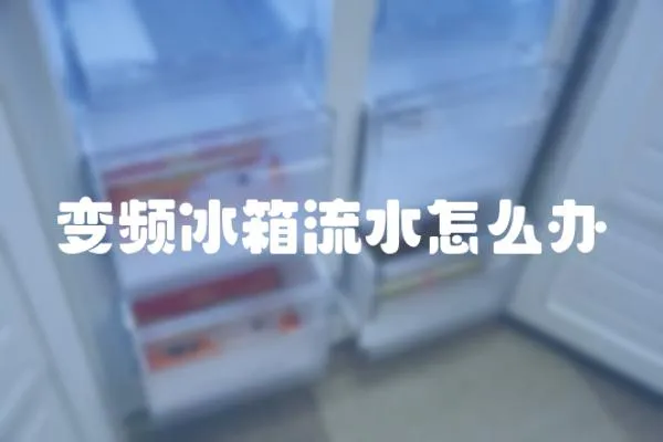 變頻冰箱流水怎么辦