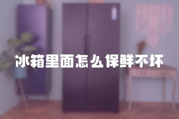 冰箱里面怎么保鮮不壞