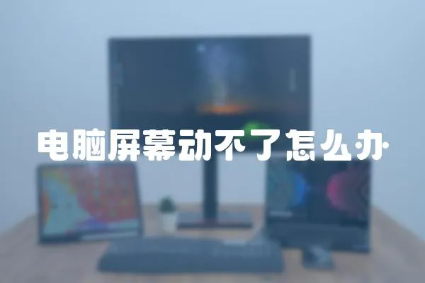 電腦屏幕動不了怎么辦