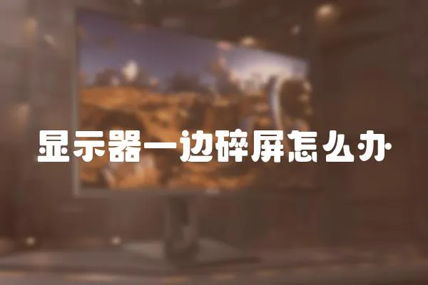 顯示器一邊碎屏怎么辦