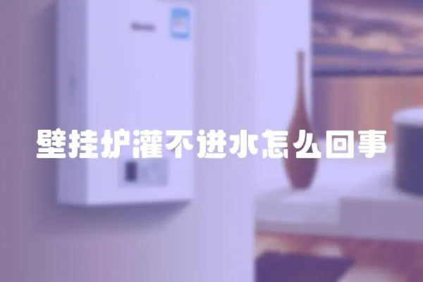 壁掛爐灌不進(jìn)水怎么回事