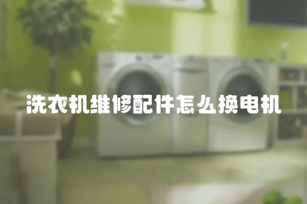 洗衣機維修配件怎么換電機
