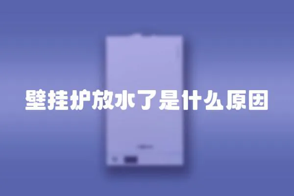 壁掛爐放水了是什么原因