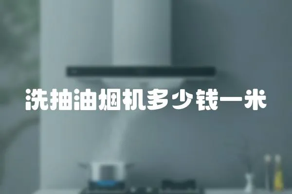 洗抽油煙機多少錢一米