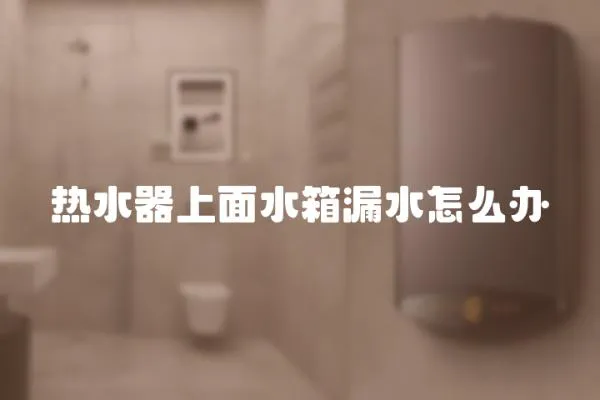 熱水器上面水箱漏水怎么辦