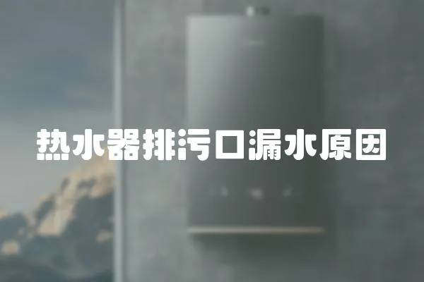 熱水器排污口漏水原因