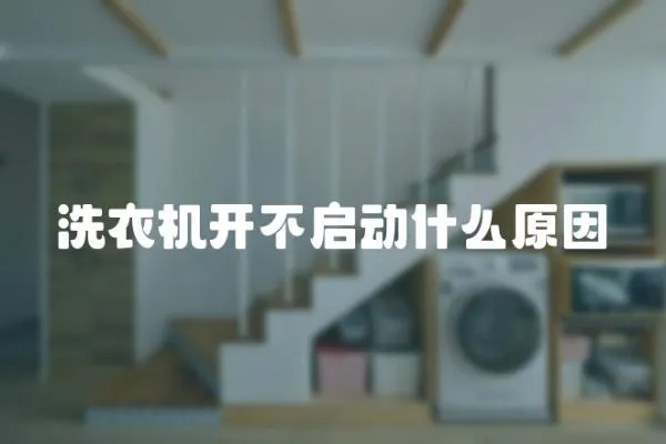 洗衣機(jī)開不啟動什么原因