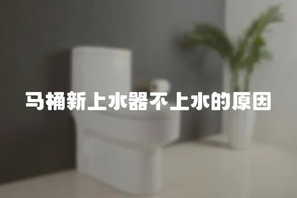 馬桶新上水器不上水的原因