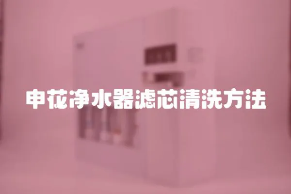申花凈水器濾芯清洗方法