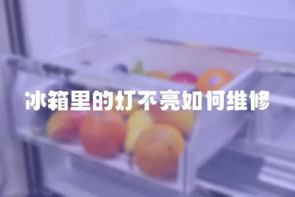 冰箱里的燈不亮如何維修