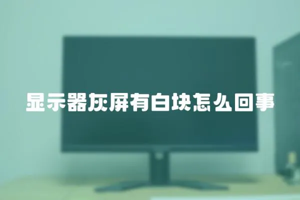 顯示器灰屏有白塊怎么回事