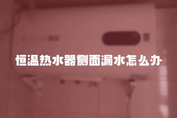 恒溫熱水器側面漏水怎么辦