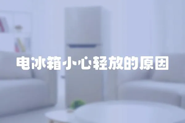 電冰箱小心輕放的原因