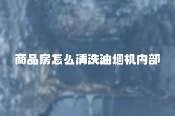 商品房怎么清洗油煙機內部