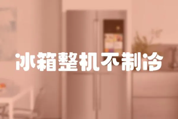 冰箱整機不制冷