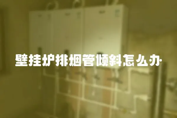 壁掛爐排煙管傾斜怎么辦