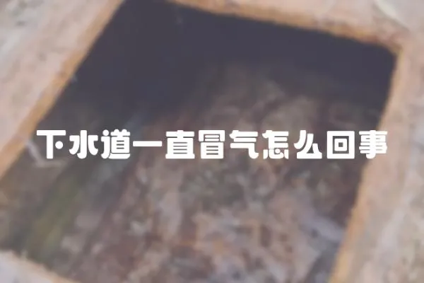 下水道一直冒氣怎么回事