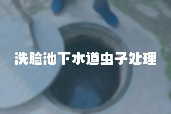 洗臉池下水道蟲子處理