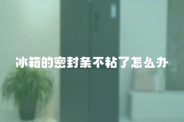 冰箱的密封條不粘了怎么辦