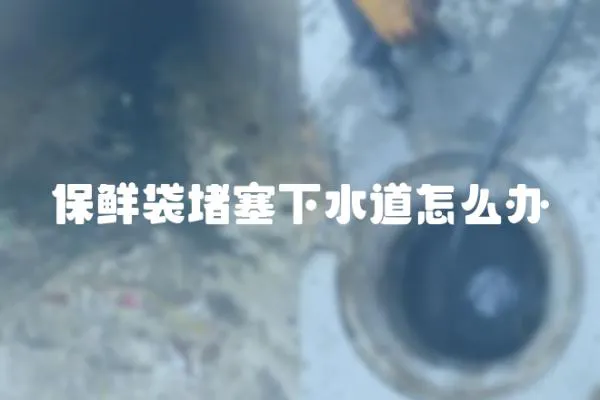 保鮮袋堵塞下水道怎么辦