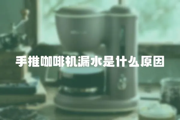 手推咖啡機漏水是什么原因