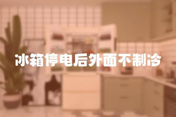 冰箱停電后外面不制冷
