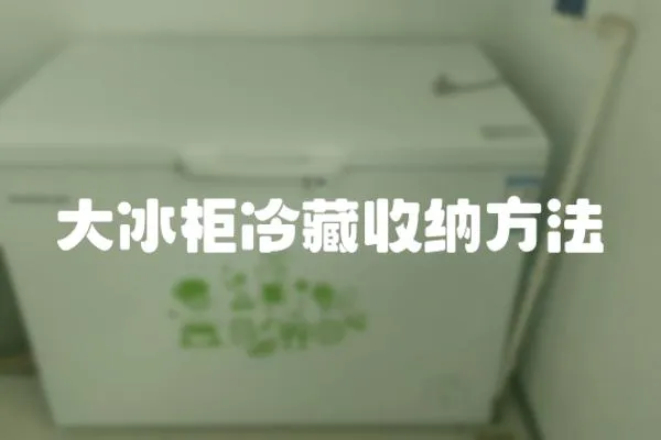 大冰柜冷藏收納方法