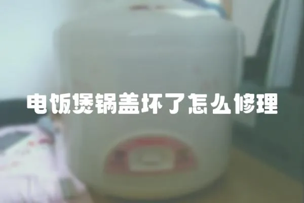 電飯煲鍋蓋壞了怎么修理