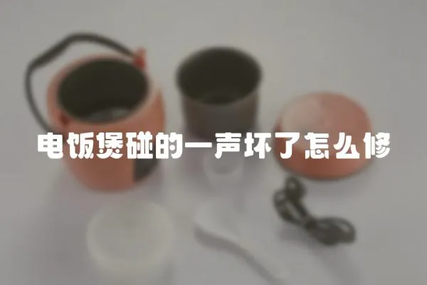 電飯煲碰的一聲壞了怎么修