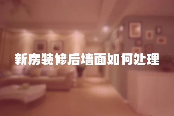 新房裝修后墻面如何處理