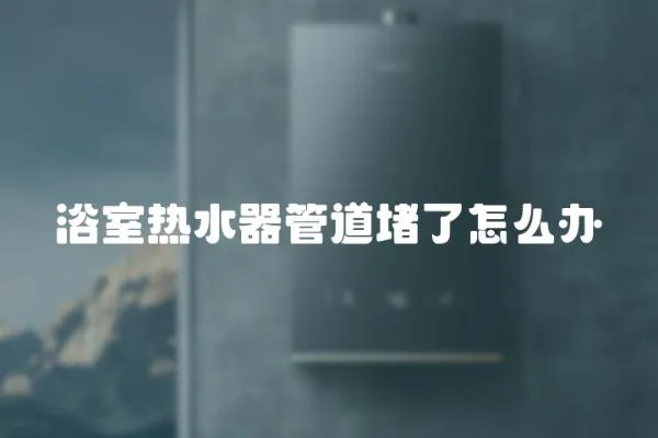 浴室熱水器管道堵了怎么辦
