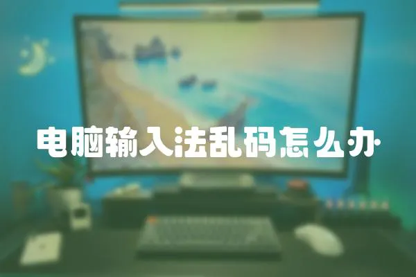 電腦輸入法亂碼怎么辦