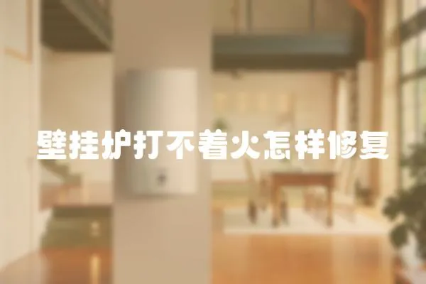 壁掛爐打不著火怎樣修復