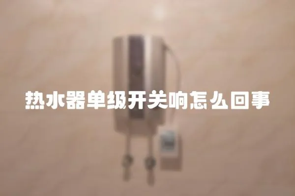 热水器单级开关响怎么回事