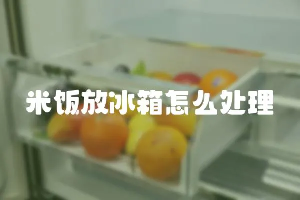 米飯放冰箱怎么處理