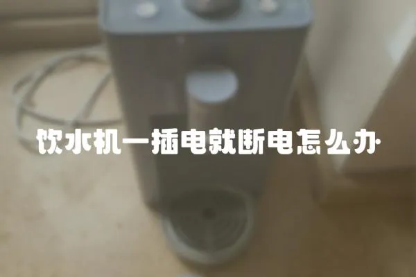 飲水機一插電就斷電怎么辦