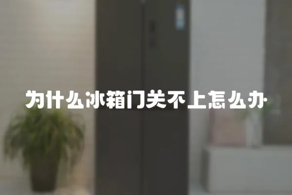 為什么冰箱門關不上怎么辦