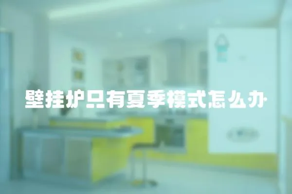 壁掛爐只有夏季模式怎么辦