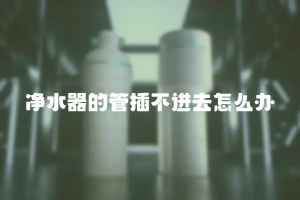 凈水器的管插不進去怎么辦