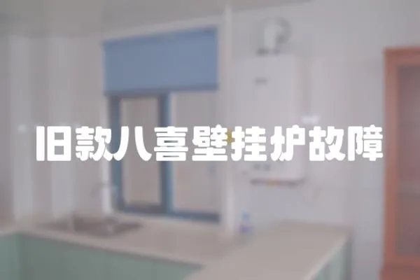 舊款八喜壁掛爐故障