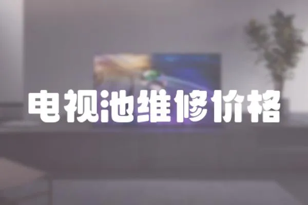 電視池維修價格