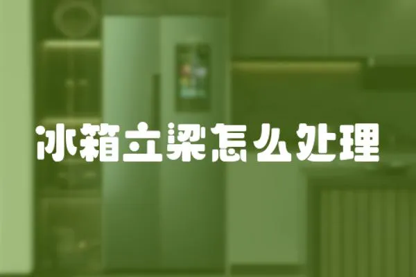 冰箱立梁怎么處理