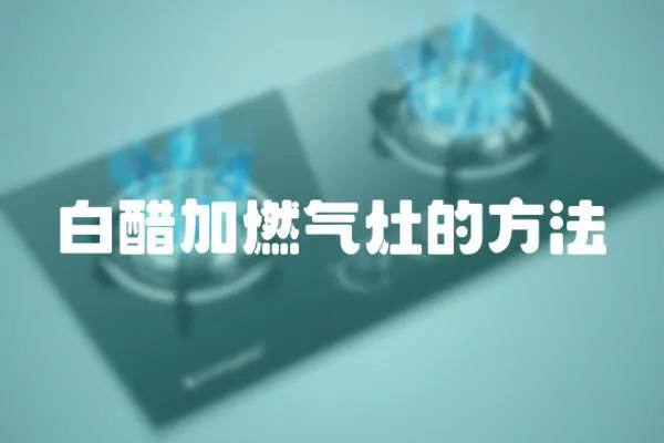 白醋加燃气灶的方法