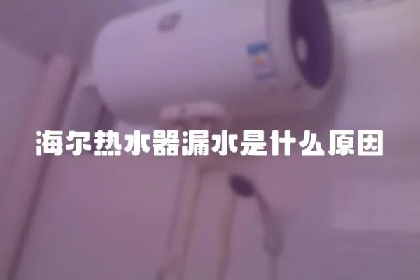 海爾熱水器漏水是什么原因