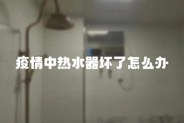 疫情中熱水器壞了怎么辦