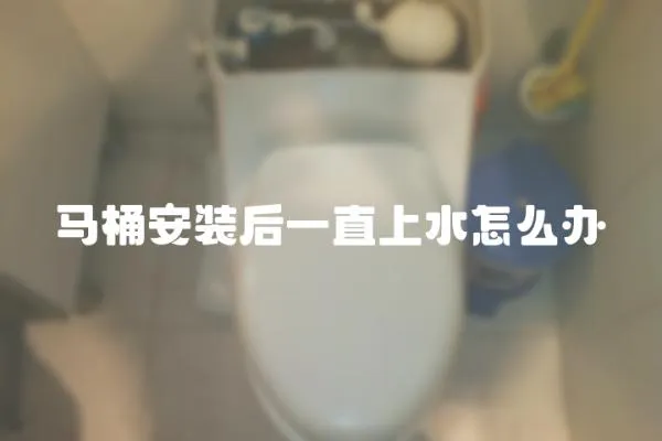 馬桶安裝后一直上水怎么辦