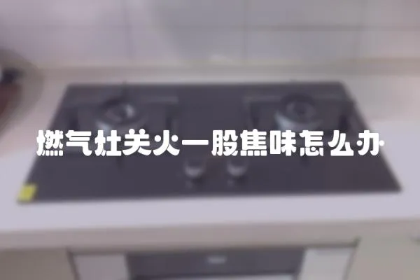 燃氣灶關火一股焦味怎么辦