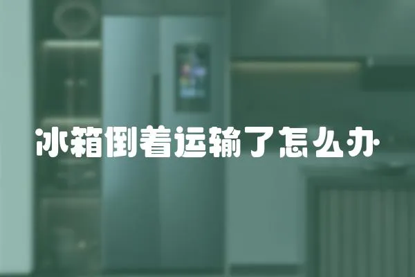 冰箱倒著運輸了怎么辦